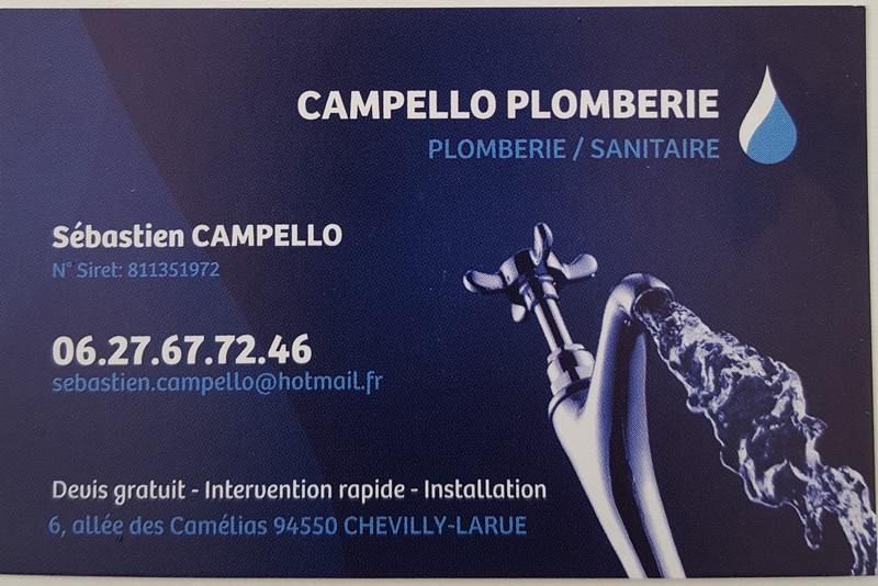 Logo de Campello plomberie, société de travaux en Dépannage en plomberie : fuite, joints, petits travaux