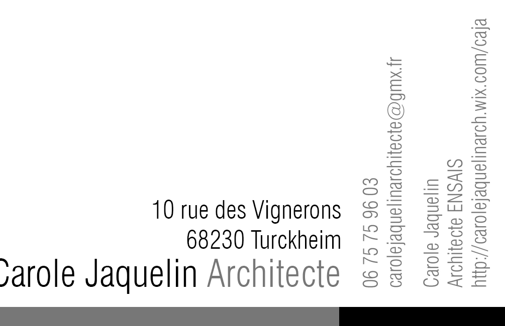 Logo de CAROLE JAQUELIN ARCHITECTE, société de travaux en Architecte (construction ou rénovation de maisons individuelles)