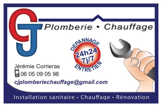 Logo de CJ plomberie, société de travaux en Dépannage en plomberie : fuite, joints, petits travaux