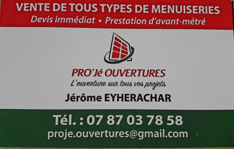 Logo de PRO'Jé OUVERTURES, société de travaux en Aménagement dressing