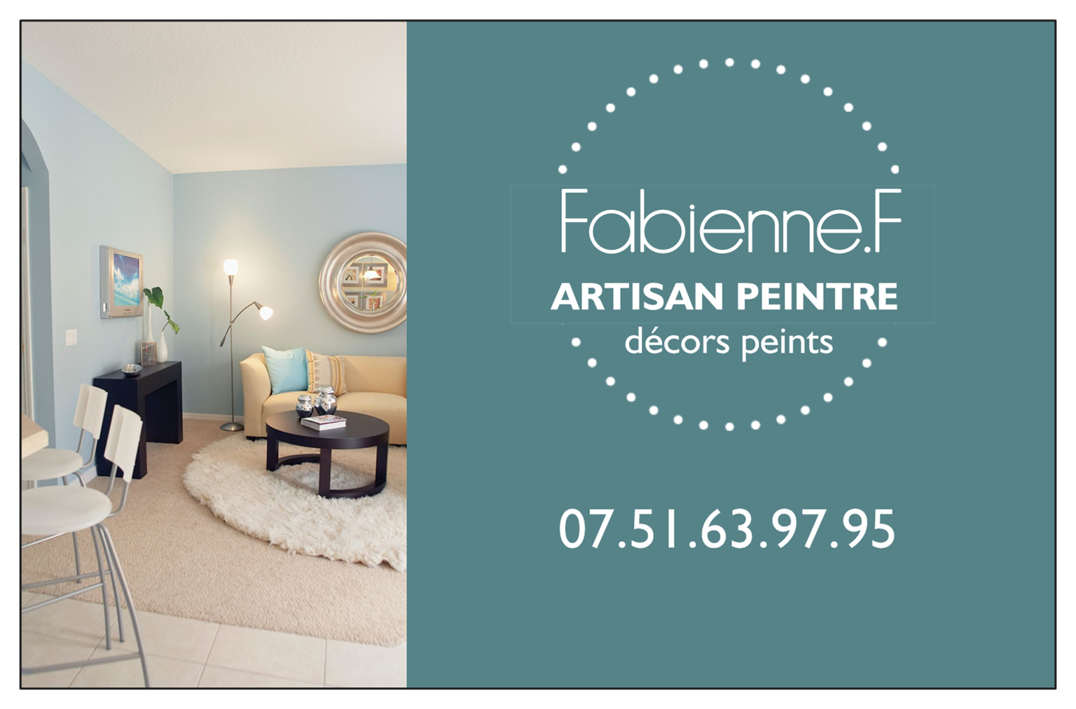 Logo de Fabienne.F, société de travaux en Peinture : mur, sol, plafond