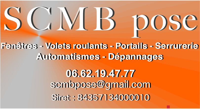 Logo de SCMB pose, société de travaux en Dépannage de Volets roulant