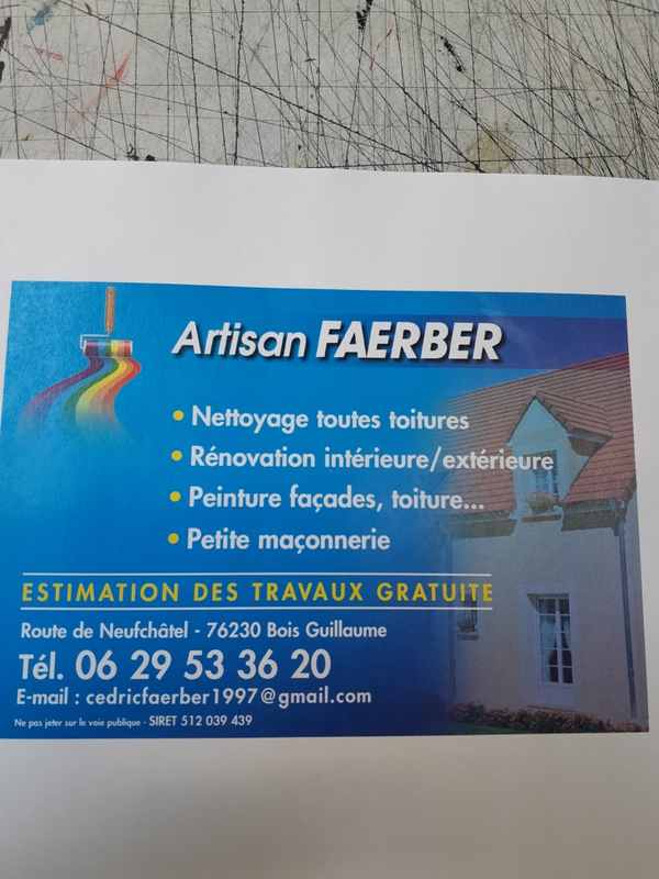Logo de Artisan Faerber, société de travaux en Décrassage ou démoussage de toiture