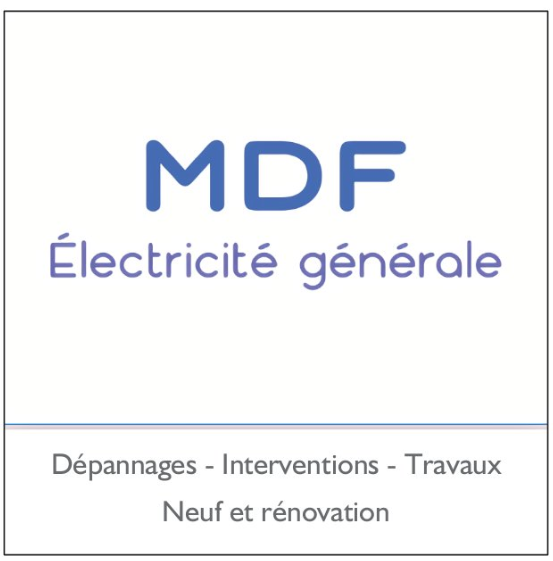 Logo de MDF Électricité Générale, société de travaux en Domotique