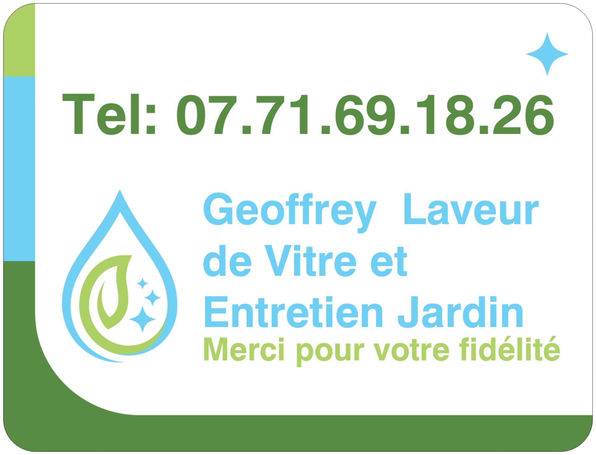 Logo de GEOFFREY LAVEUR DE VITRES ET ENTTRETIEN JARDIN, société de travaux en Entretien de jardin (ponctuel ou à l'année)