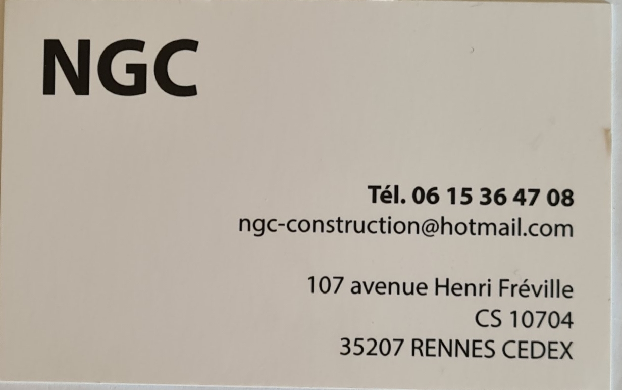 Logo de NGC, société de travaux en Couverture (tuiles, ardoises, zinc)
