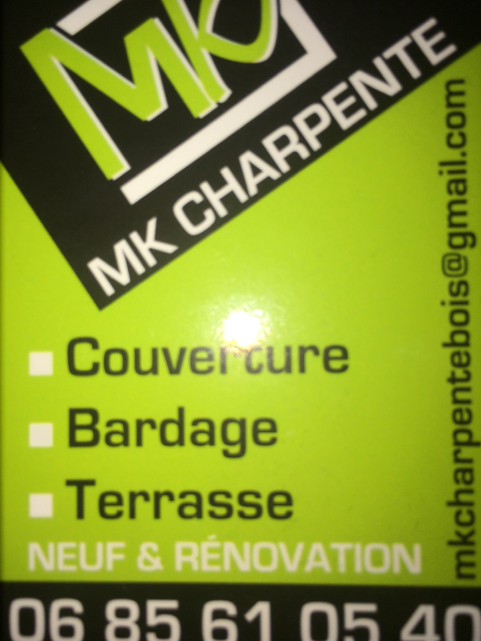 Logo de MKCHARPENTE, société de travaux en Fourniture et pose de lambris