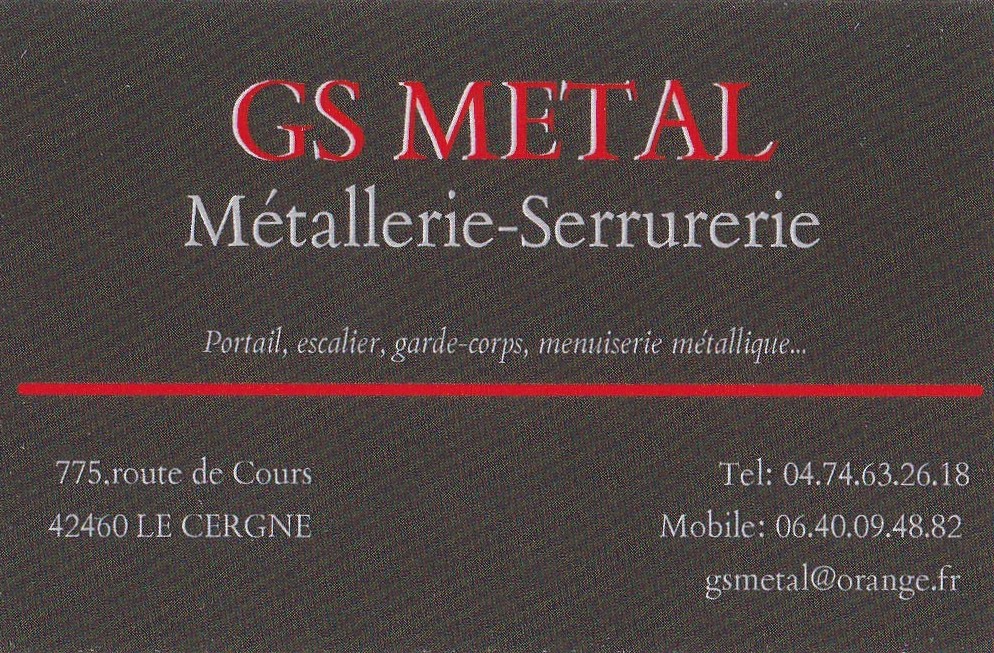 Logo de GS METAL, société de travaux en Fourniture et pose d'un escalier intérieur