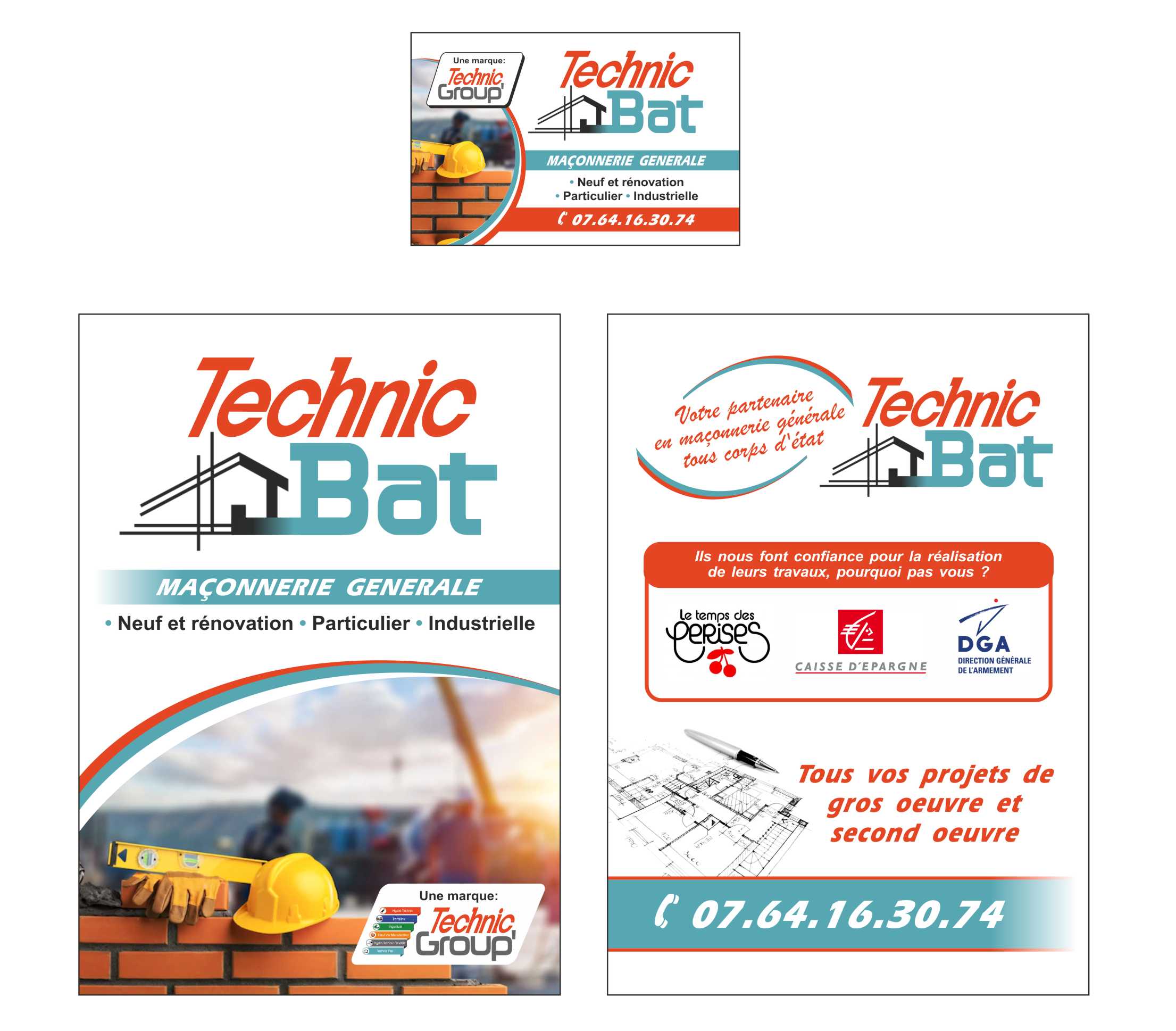 Logo de Technic Bat, société de travaux en Construction, murs, cloisons, plafonds